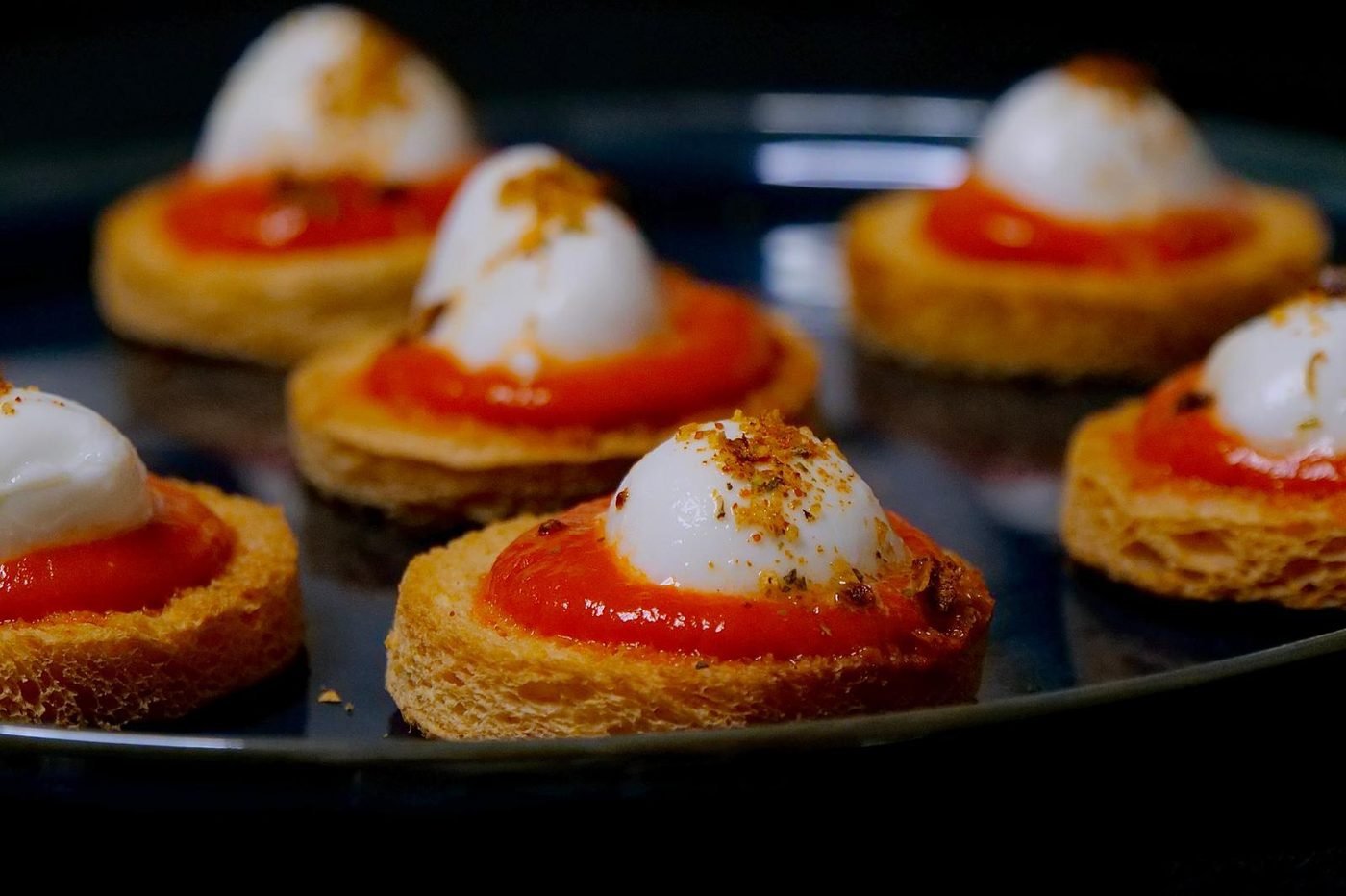 Bouchées tomate et burrata